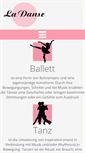 Mobile Screenshot of la-danse-ballettbedarf.de